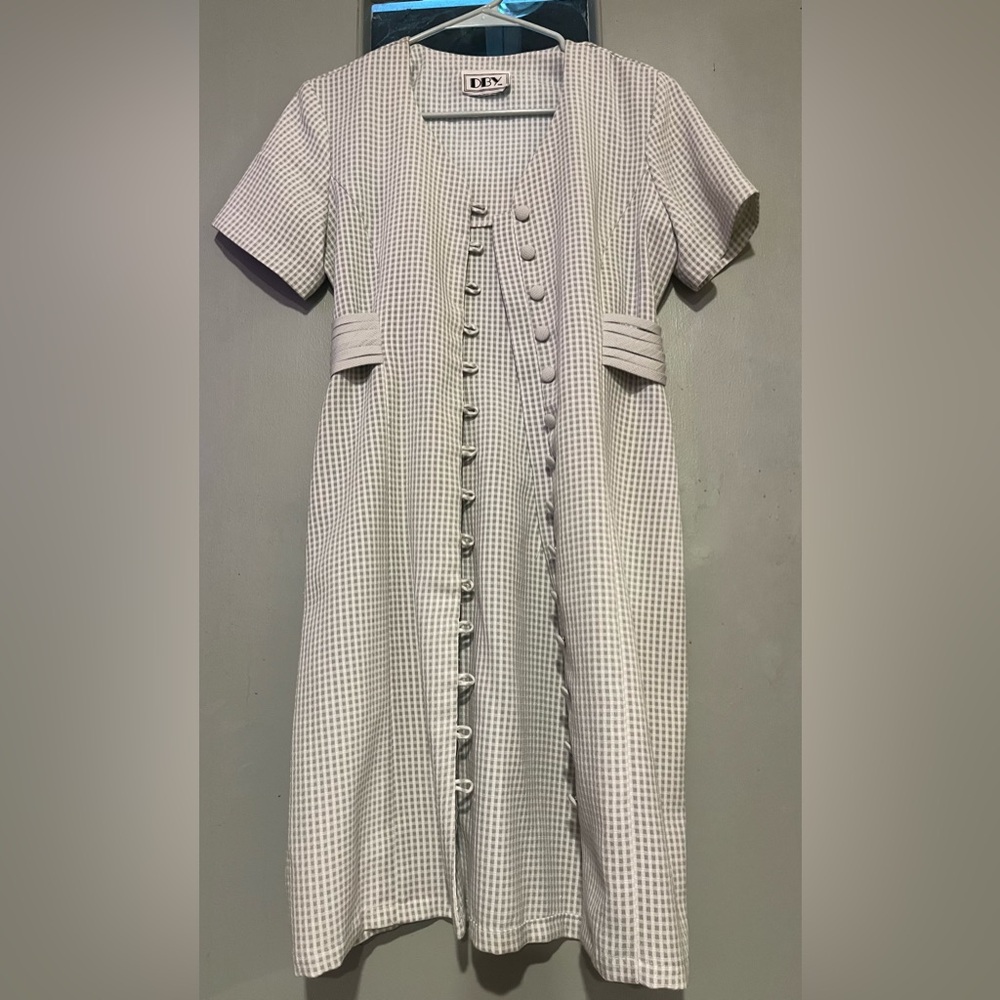 Vintage 90’s Checked Button Down Dress